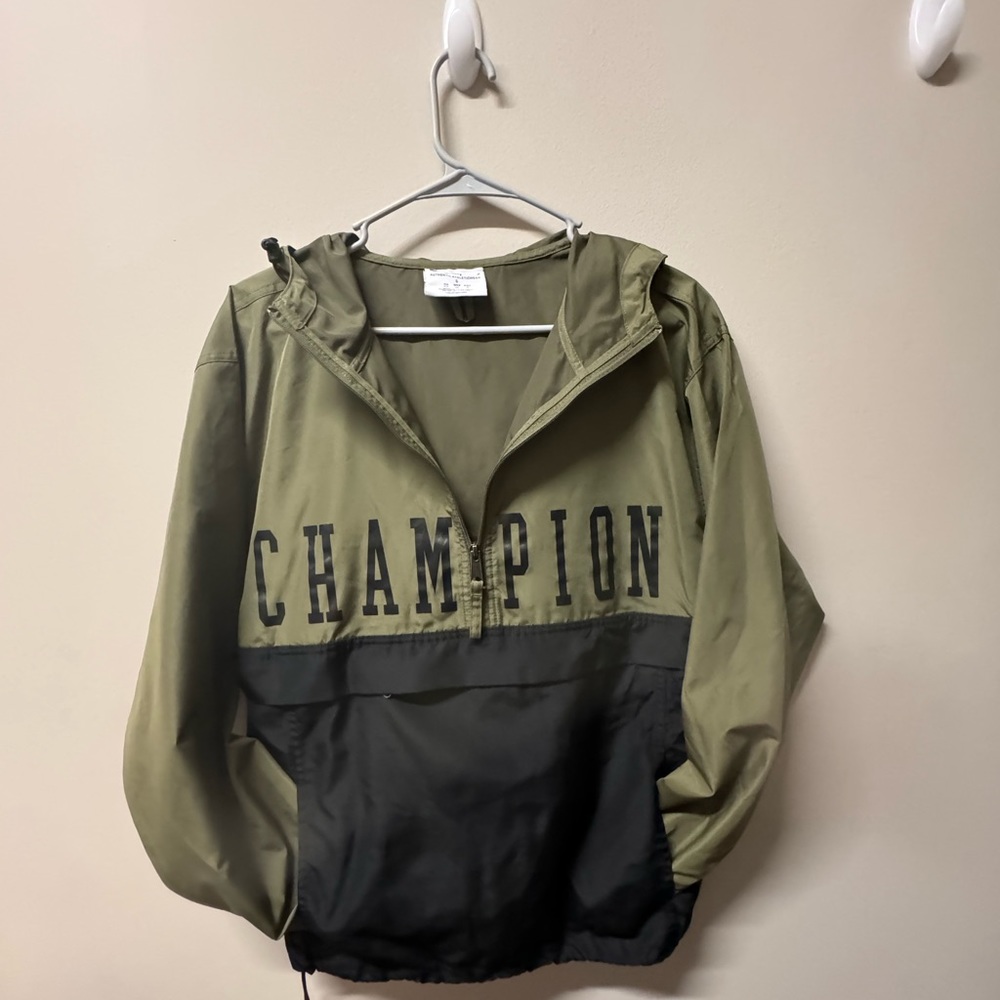Champion Navy Green Windbreaker